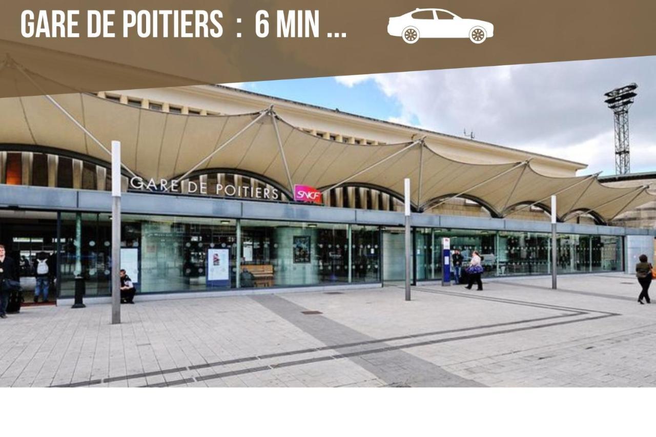Bellejoie - Appartement T3- Poitiers Sud - Direct Futuroscope - Parking Et Wifi Gratuit المظهر الخارجي الصورة